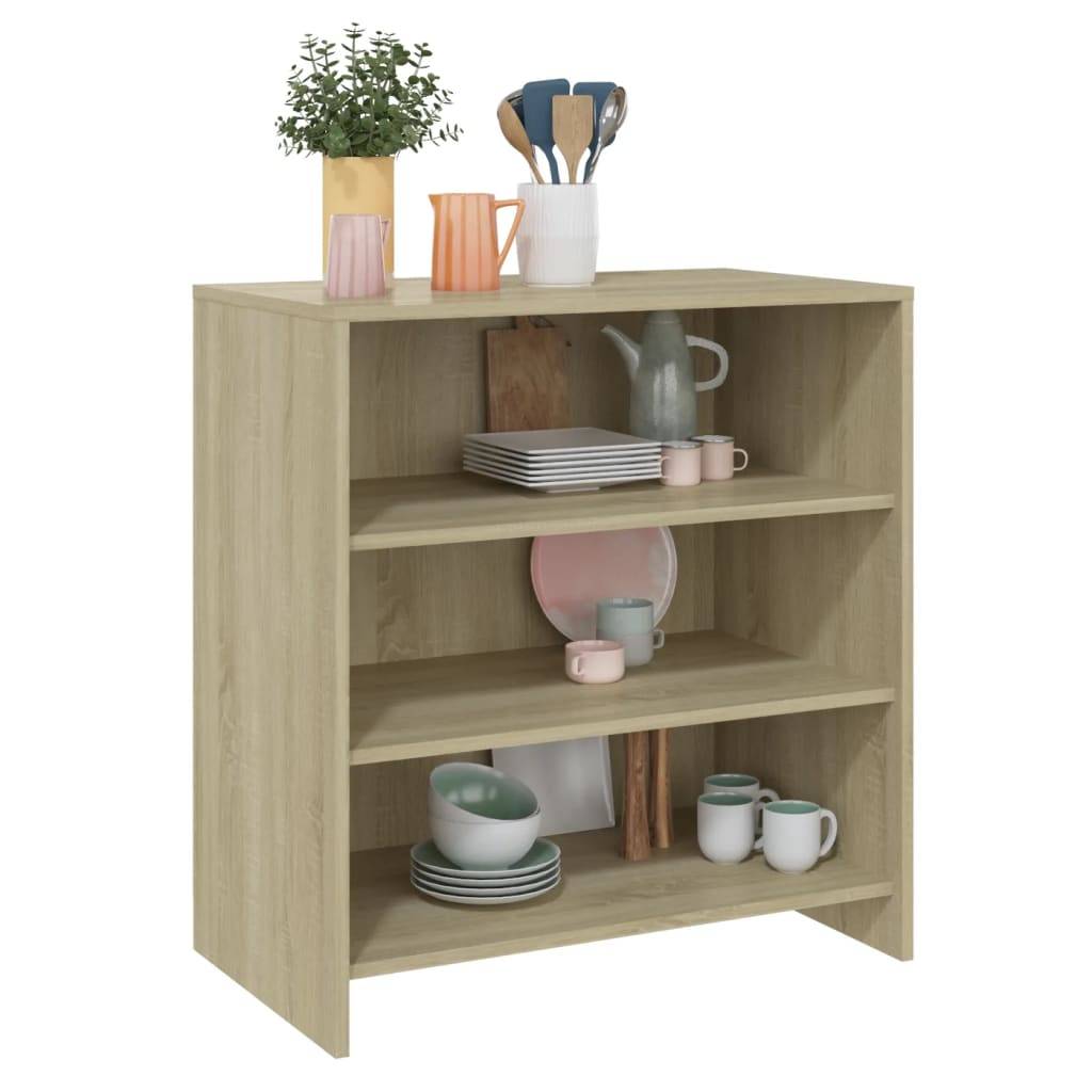 vidaXL Sideboard Sonoma-Eiche 70x40,5x75 cm Holzwerkstoff