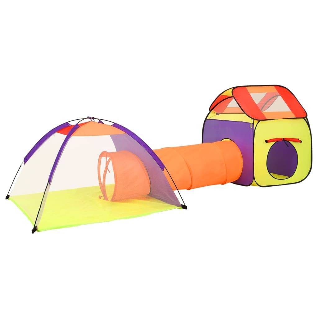 vidaXL Spielzelt mit 250 Bällen Mehrfarbig 338x123x111 cm