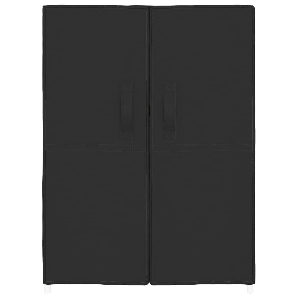 vidaXL Schuhschrank Schwarz 60x28x90 cm Stoff
