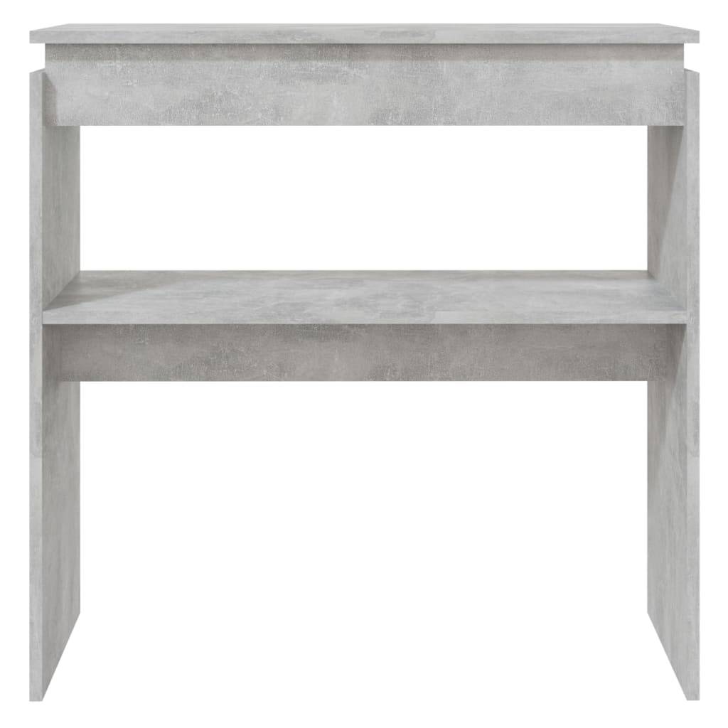 vidaXL Konsolentisch Betongrau 80x30x80 cm Holzwerkstoff