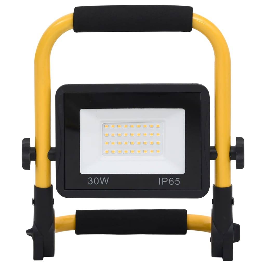 vidaXL LED-Fluter mit Handgriff 30 W Warmweiß