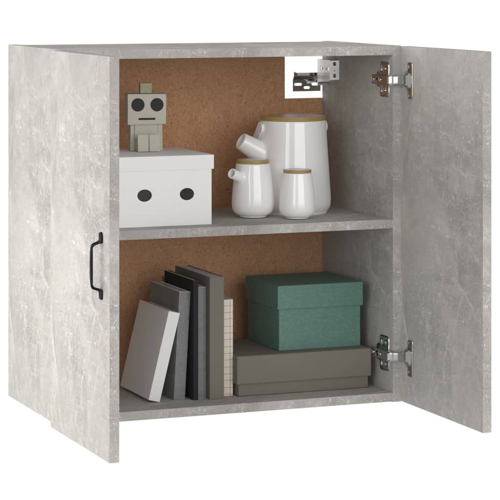 vidaXL Wandschrank Betongrau 60x31x60 cm Holzwerkstoff