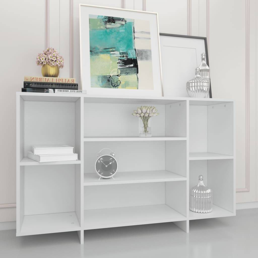 vidaXL Sideboard Weiß 120x30x75 cm Holzwerkstoff