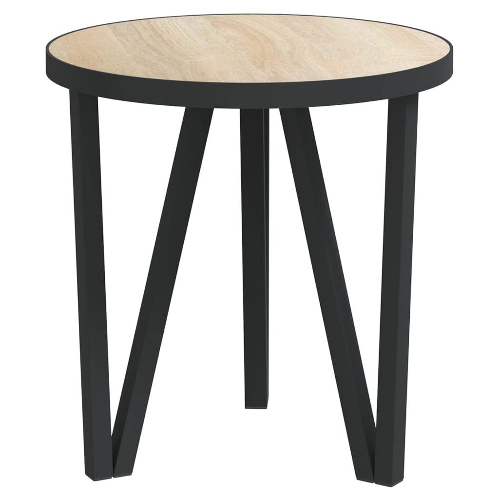 vidaXL Beistelltisch Sonoma-Eiche Ø35 cm MDF