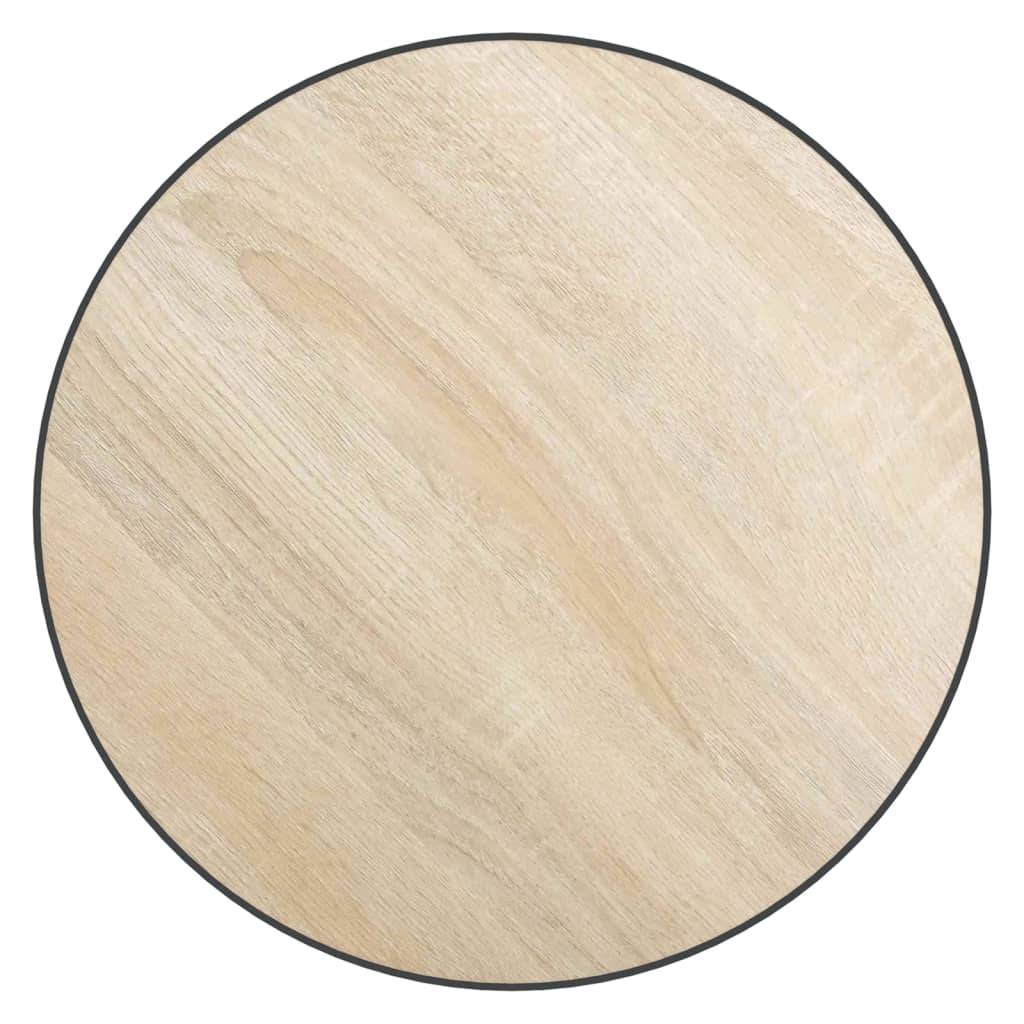 vidaXL Beistelltisch Sonoma-Eiche Ø35 cm MDF