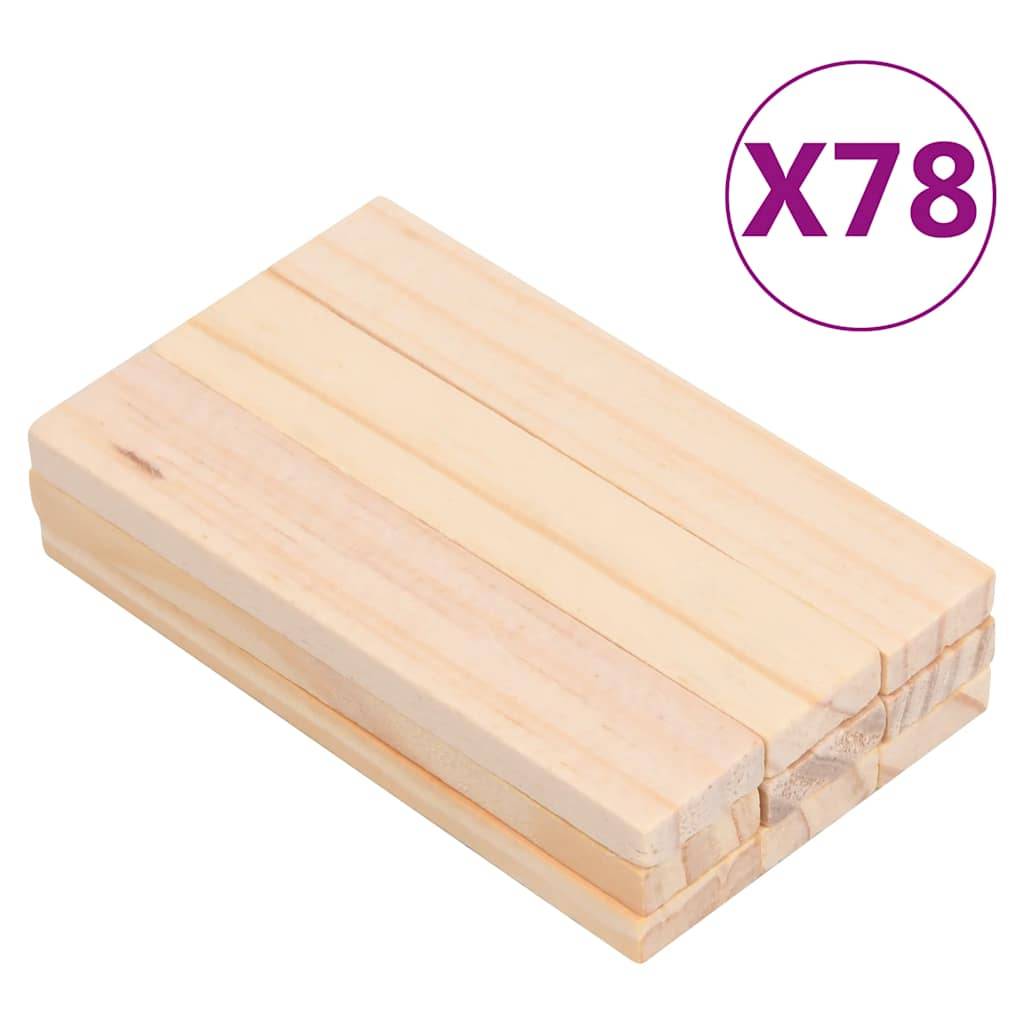 vidaXL 150-tlg. Holzbausteine-Set Kiefer Massivholz