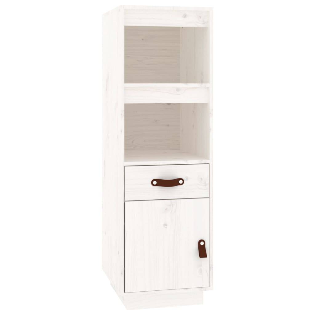vidaXL Highboard Weiß 34x40x108,5 cm Massivholz Kiefer