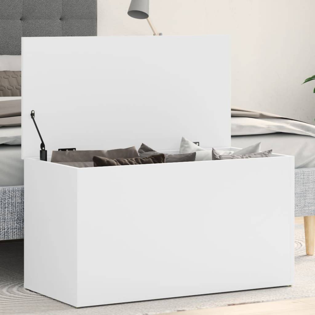 vidaXL Aufbewahrungstruhe Weiß 84x42x46 cm Holzwerkstoff