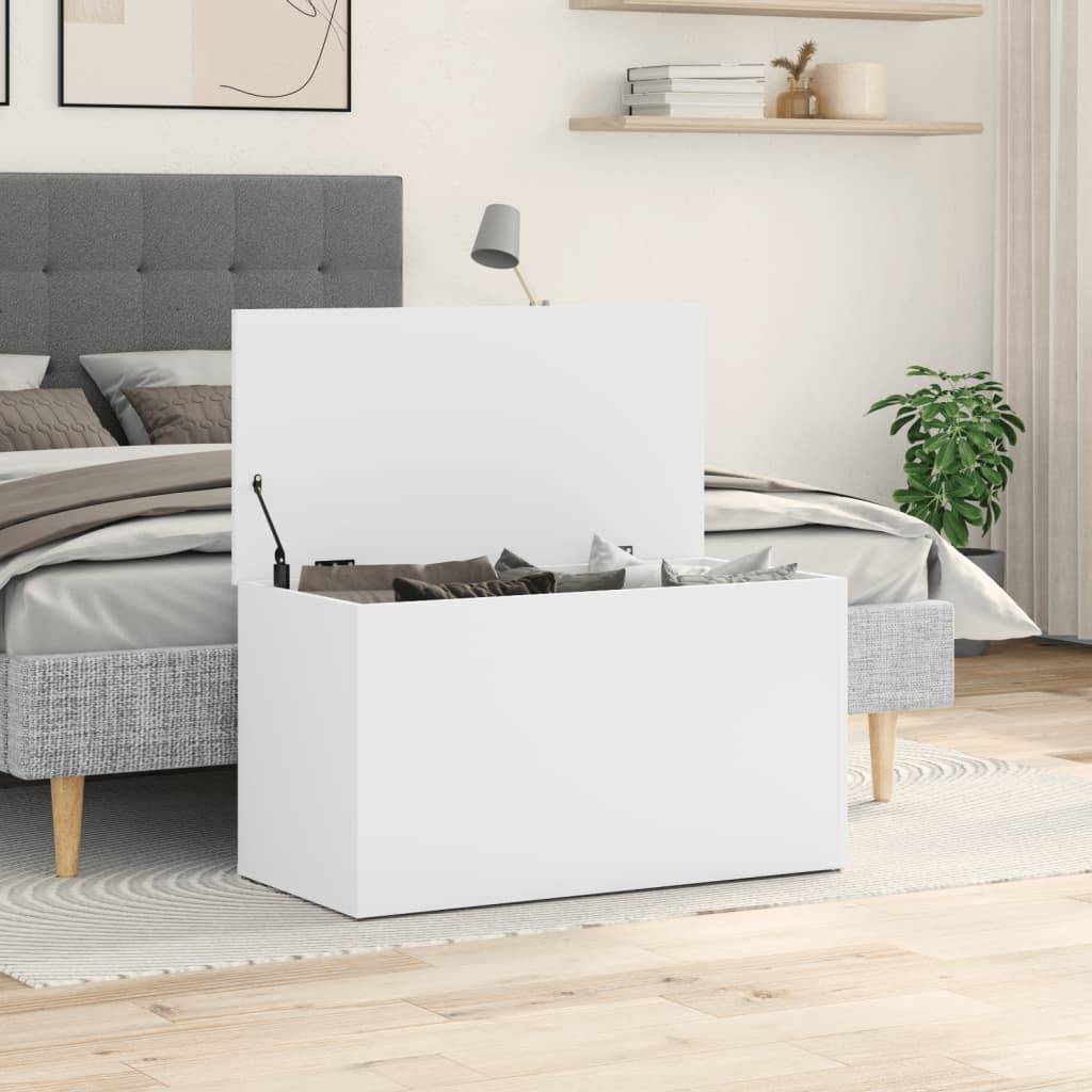 vidaXL Aufbewahrungstruhe Weiß 84x42x46 cm Holzwerkstoff