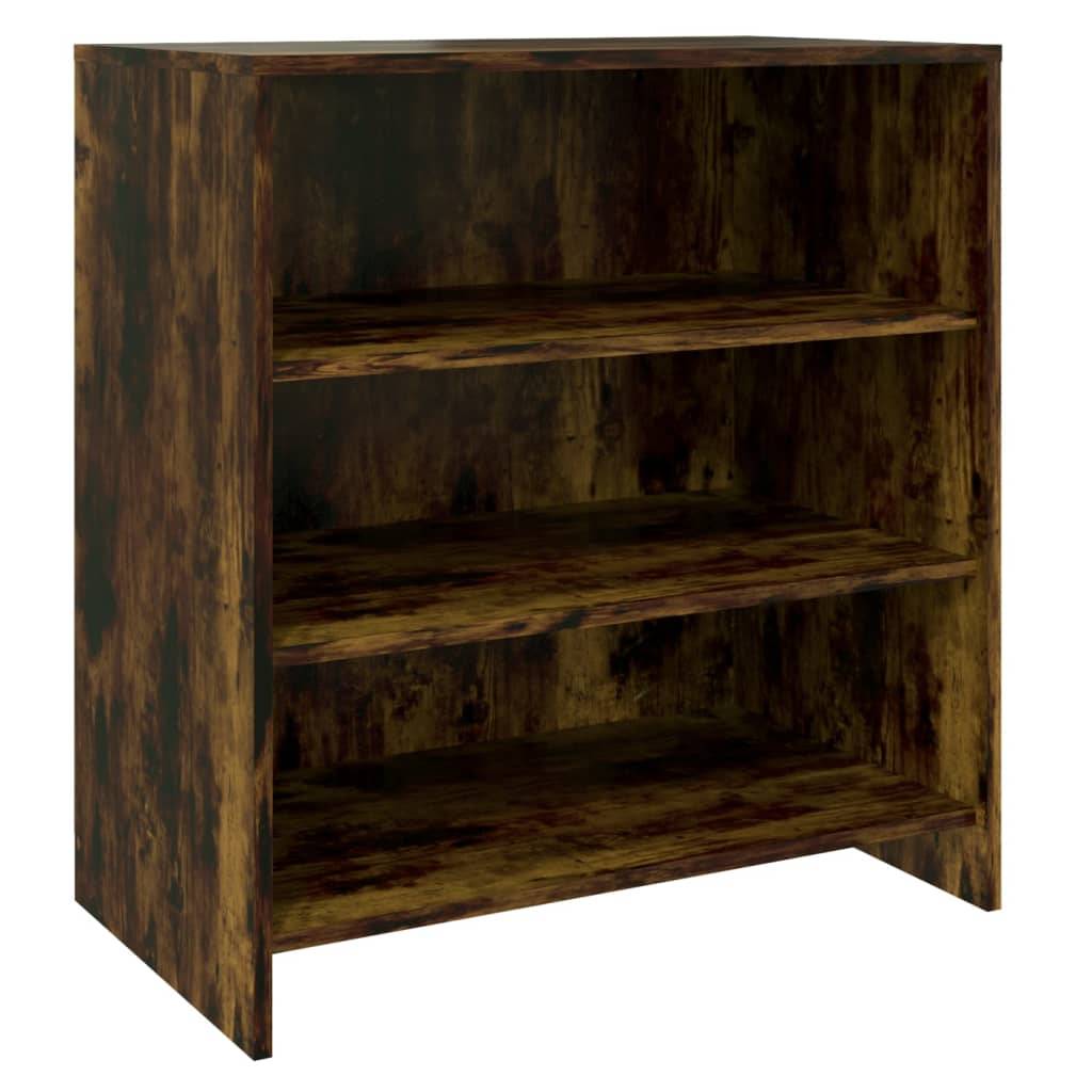 vidaXL 2-tlg. Sideboard Räuchereiche Holzwerkstoff