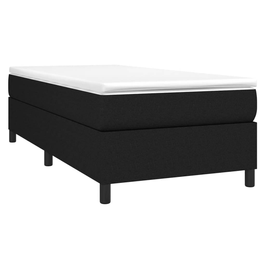 vidaXL Bettgestell ohne Matratze Schwarz 90x190 cm Stoff