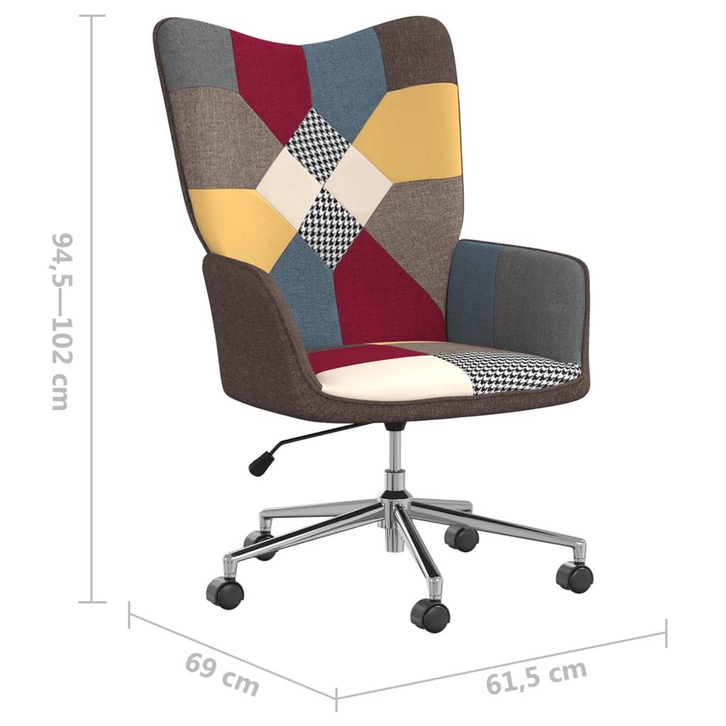 vidaXL Relaxsessel Patchwork Stoff