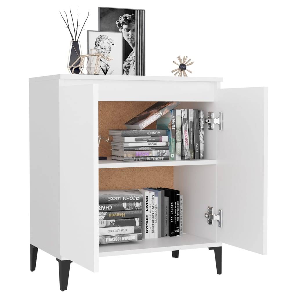 vidaXL Sideboard Weiß 60x35x70 cm Holzwerkstoff