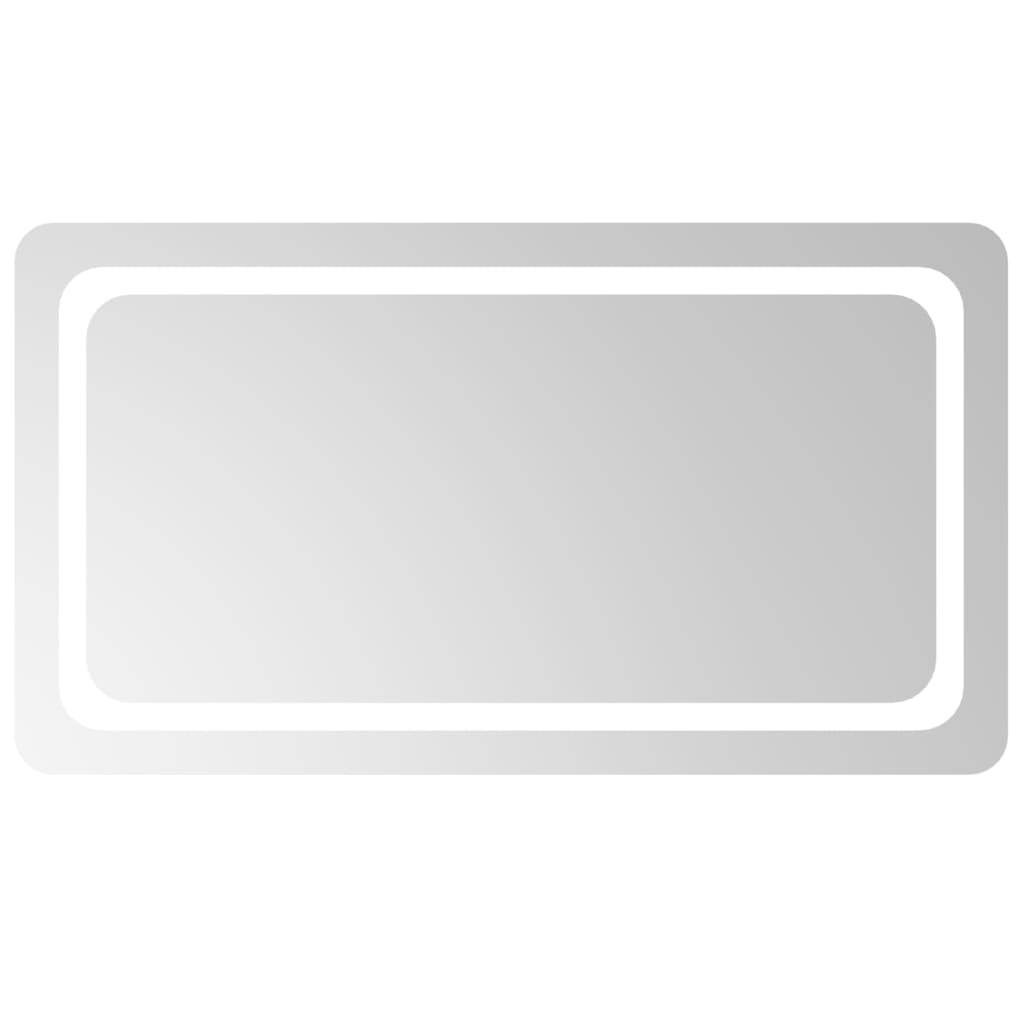 vidaXL LED-Badspiegel 90x50 cm