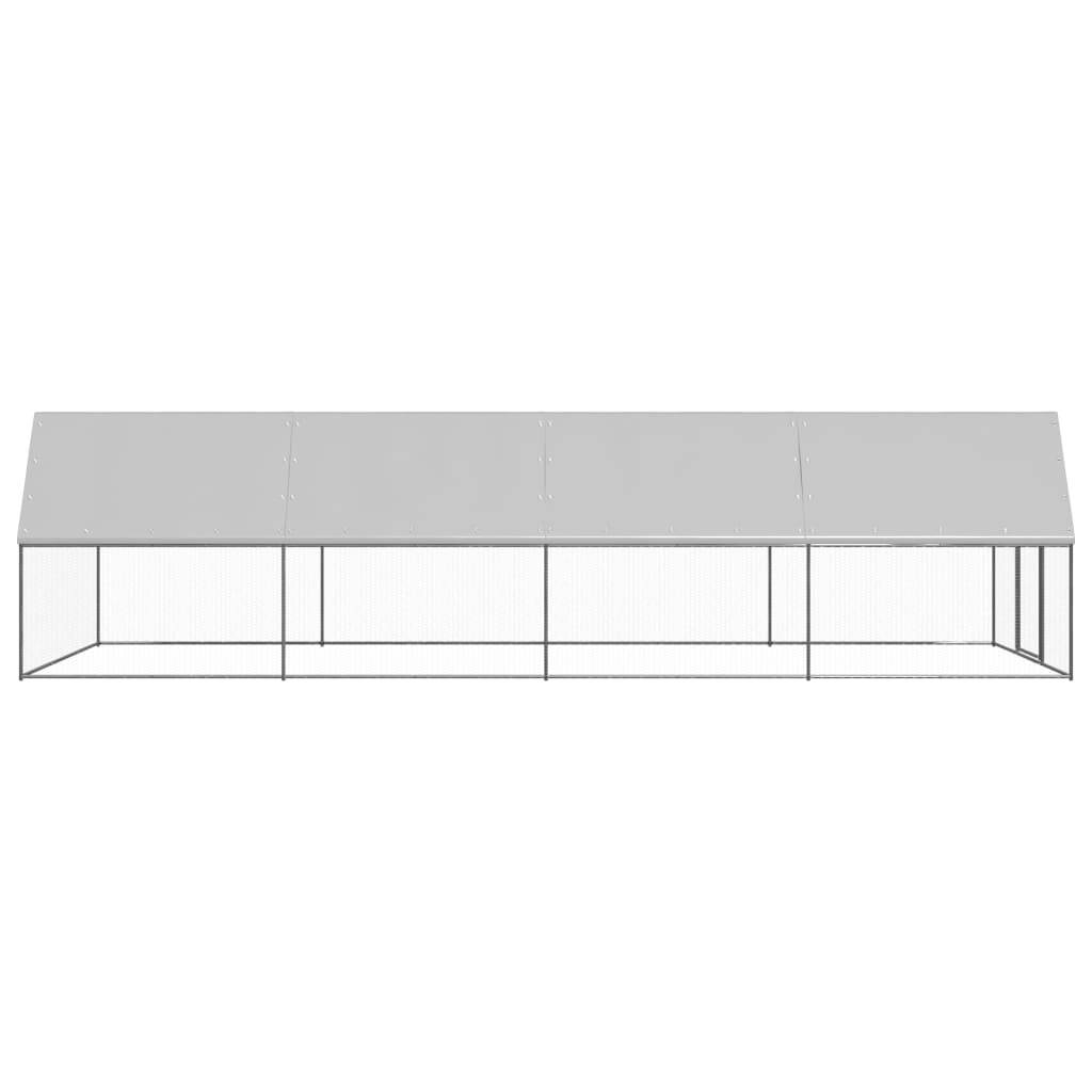 vidaXL Outdoor-Hühnerkäfig 3x8x2 m Verzinkter Stahl