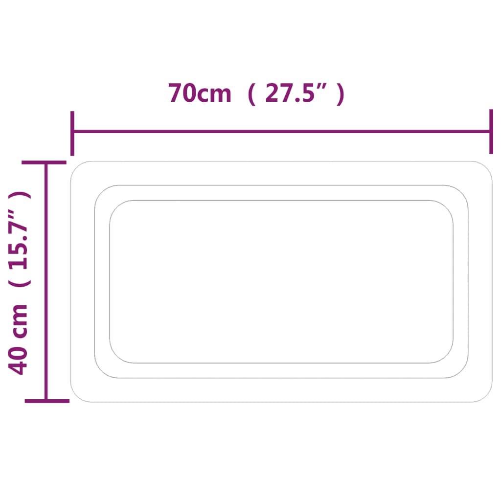 vidaXL LED-Badspiegel 40x70 cm