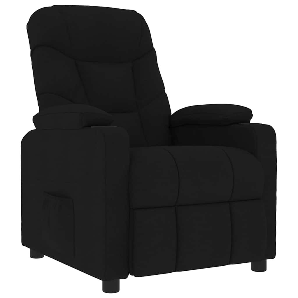 vidaXL Massagesessel Schwarz Stoff