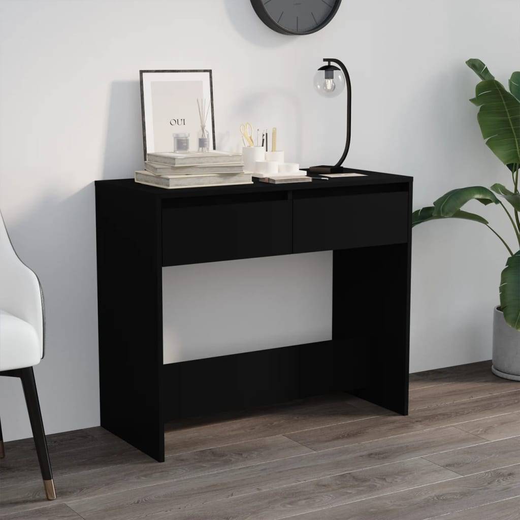 vidaXL Konsolentisch Schwarz 89x41x76,5 cm Holzwerkstoff