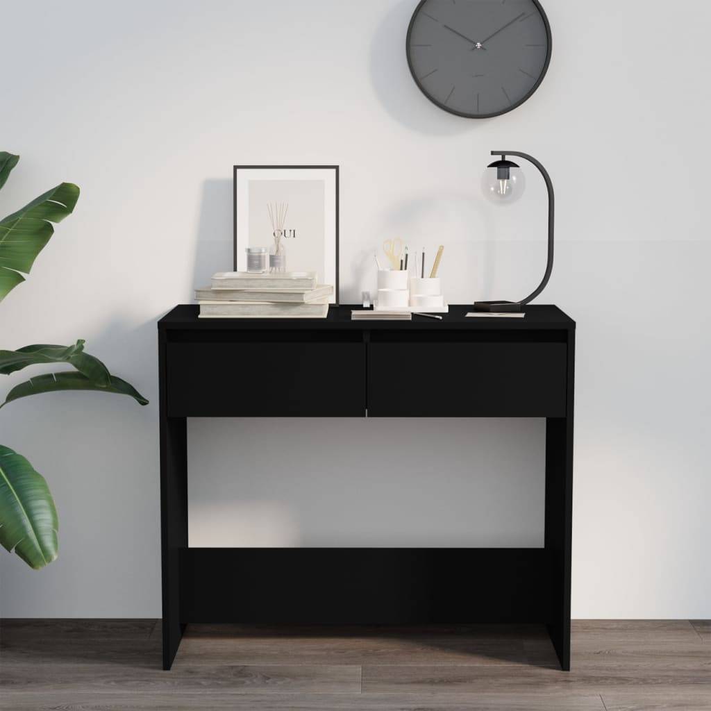 vidaXL Konsolentisch Schwarz 89x41x76,5 cm Holzwerkstoff