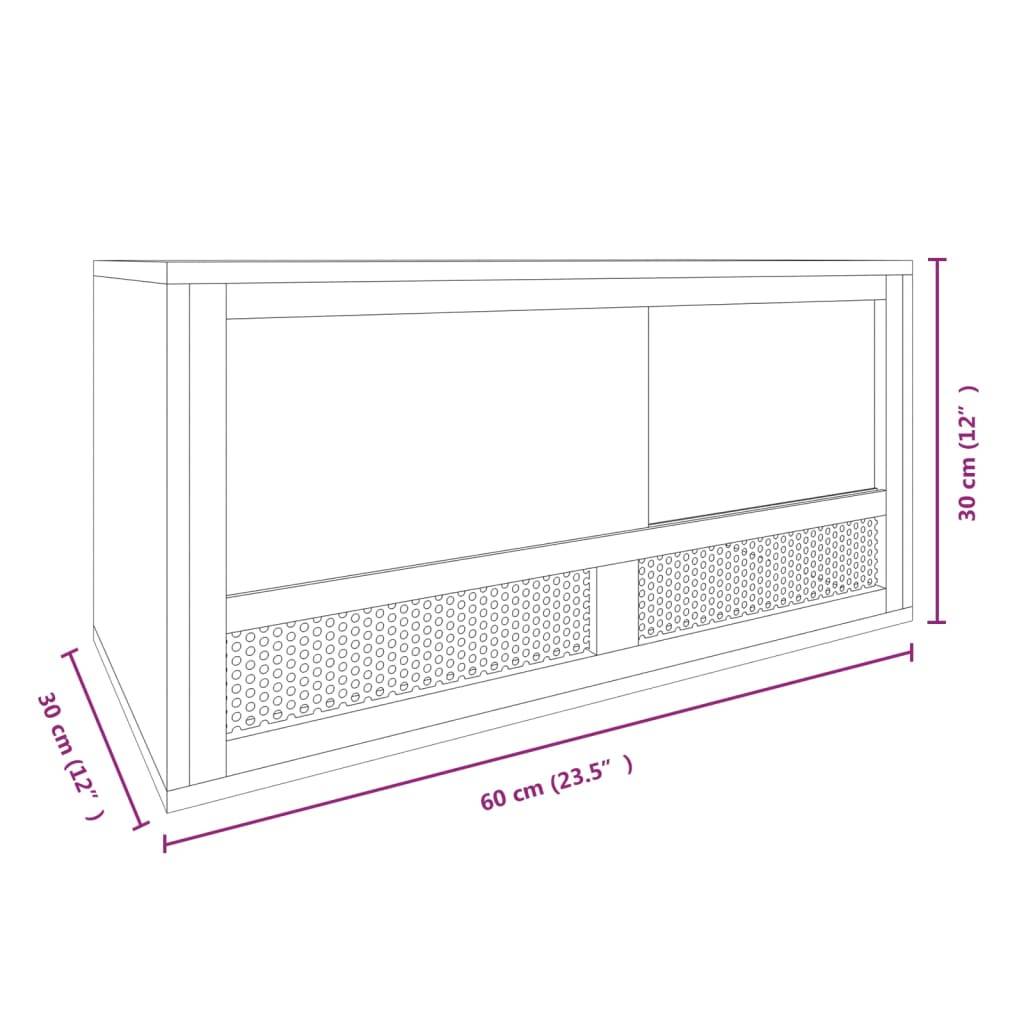 vidaXL Terrarium Holzwerkstoff 60x30x30 cm