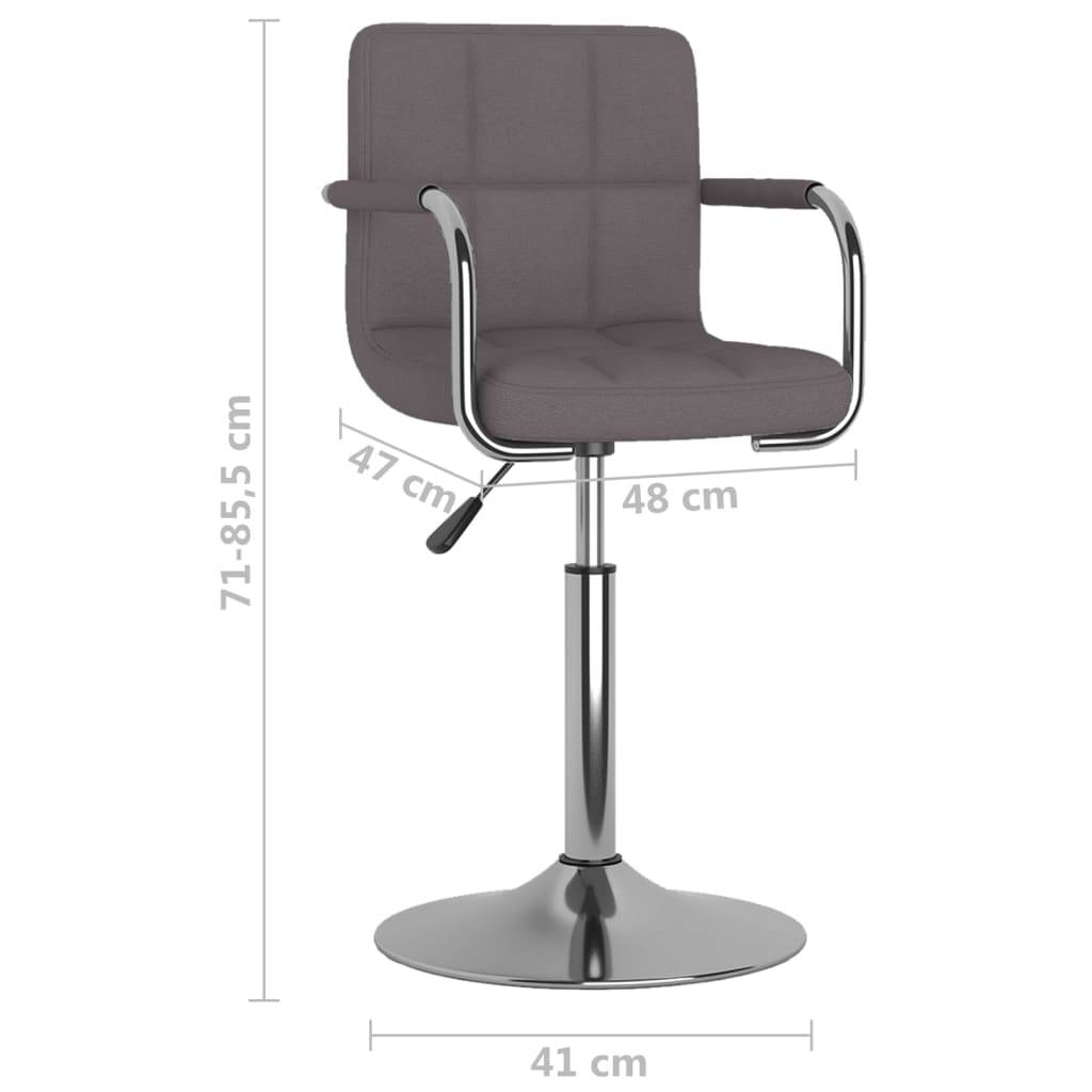 vidaXL Esszimmerstuhl Taupe Stoff