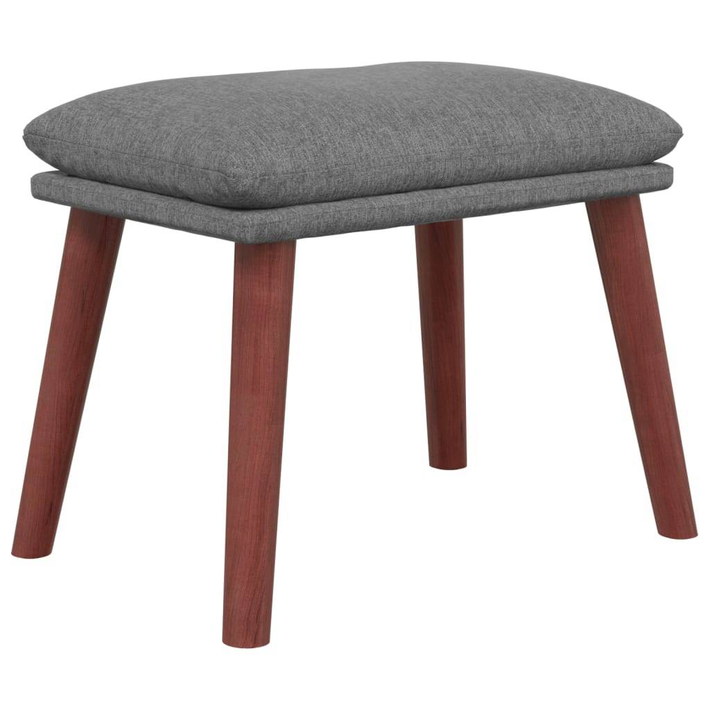 vidaXL Fußhocker Hellgrau 45x29,5x35 cm Stoff