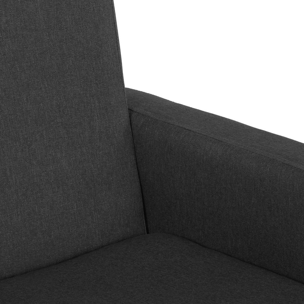 vidaXL Schaukelstuhl Schwarz Stoff
