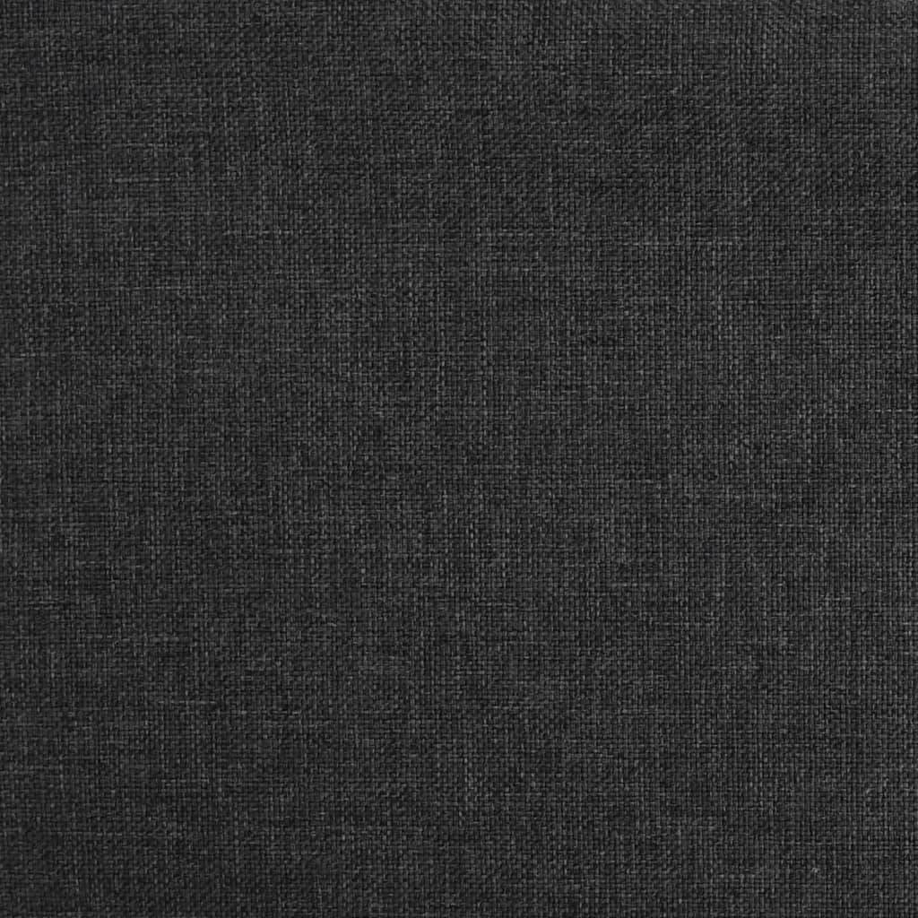 vidaXL Schaukelstuhl Schwarz Stoff