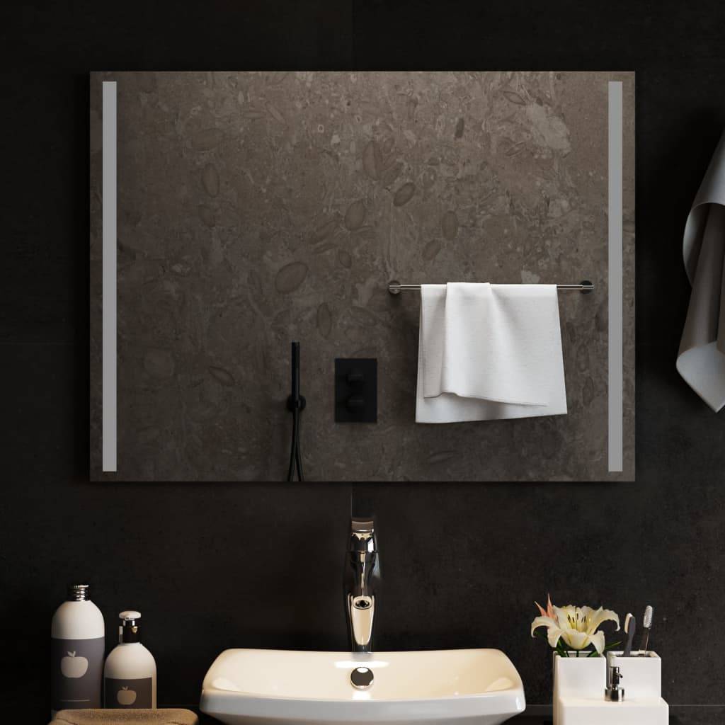 vidaXL LED-Badspiegel 80x60 cm