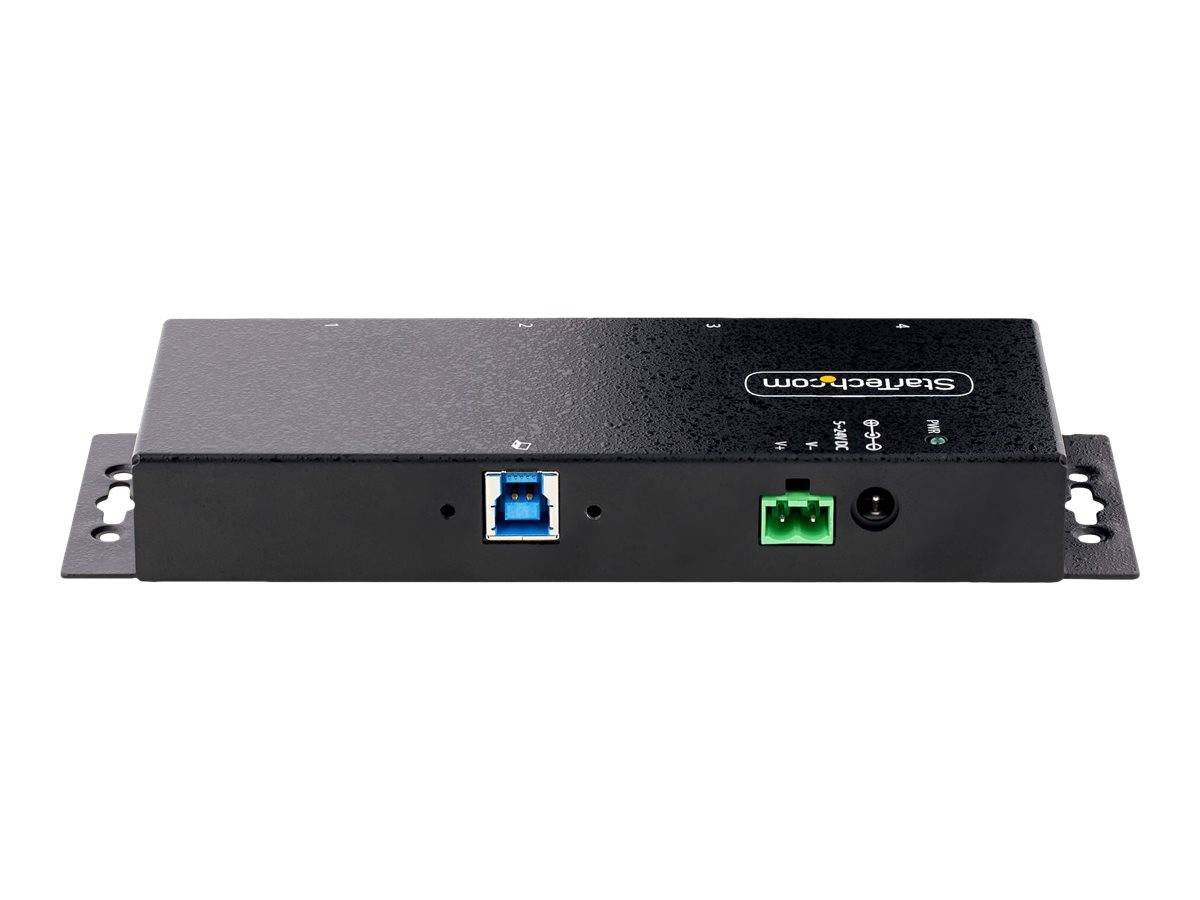StarTech.com 4-Port Industrial USB 3.0 5Gbps Hub, Rugged USB Hub w/15kV Air/8kV Contact ESD and Surge Protection, DIN/Wa