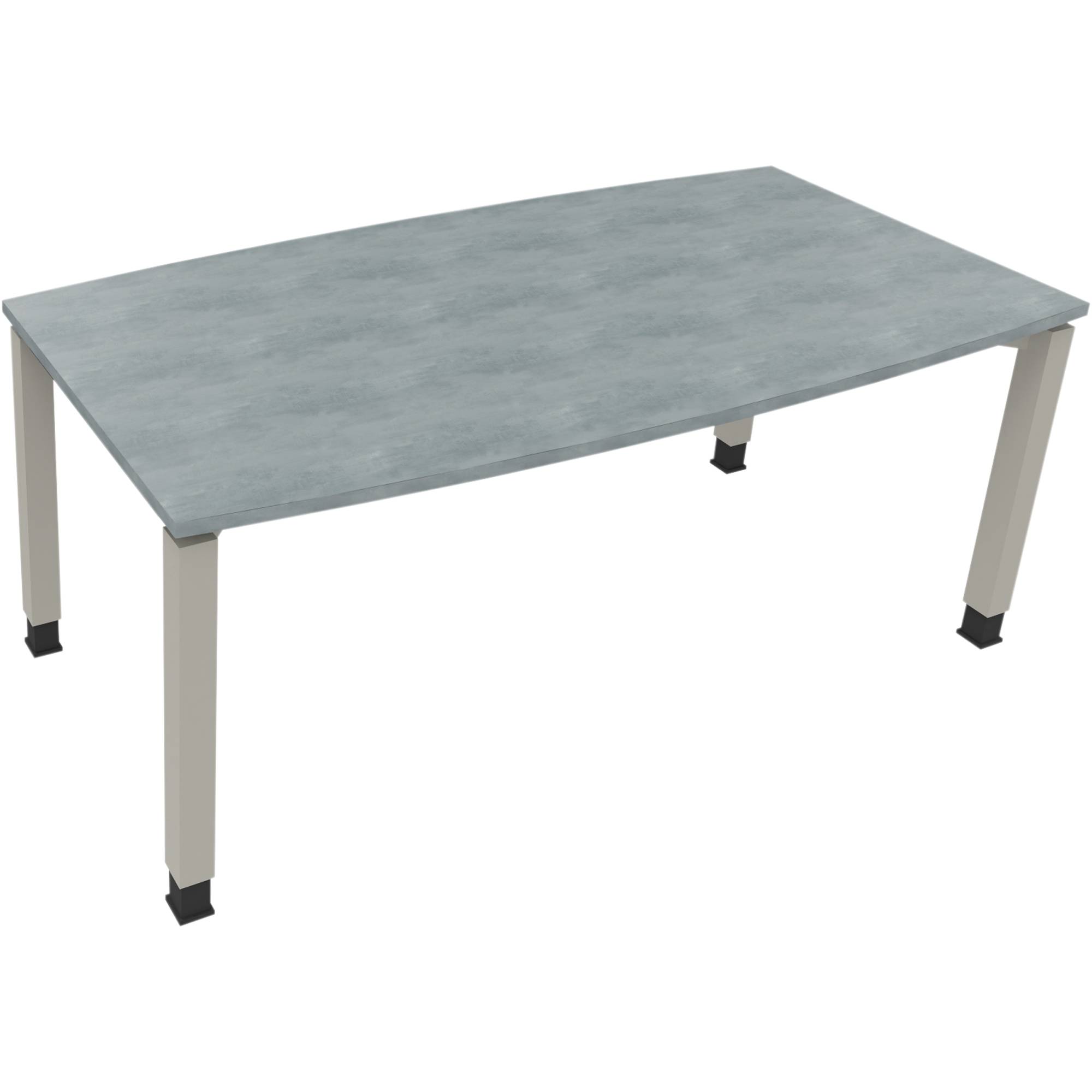 Bespr.ti. Tonneau Vierfuß Quadrat B1800xT800/900xH680-820 si/Beton