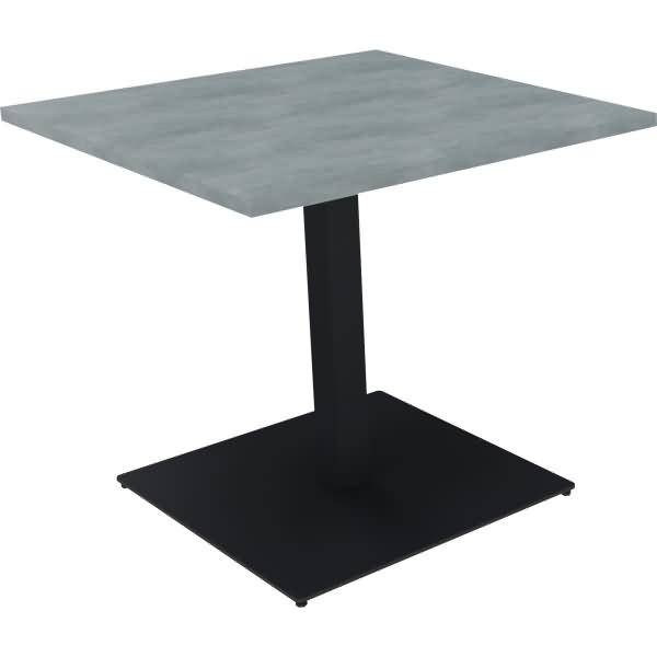 Besprechungstisch Rechteck Tellerfuß Quadrat B800xT8000xH720 anthrazit/Beton