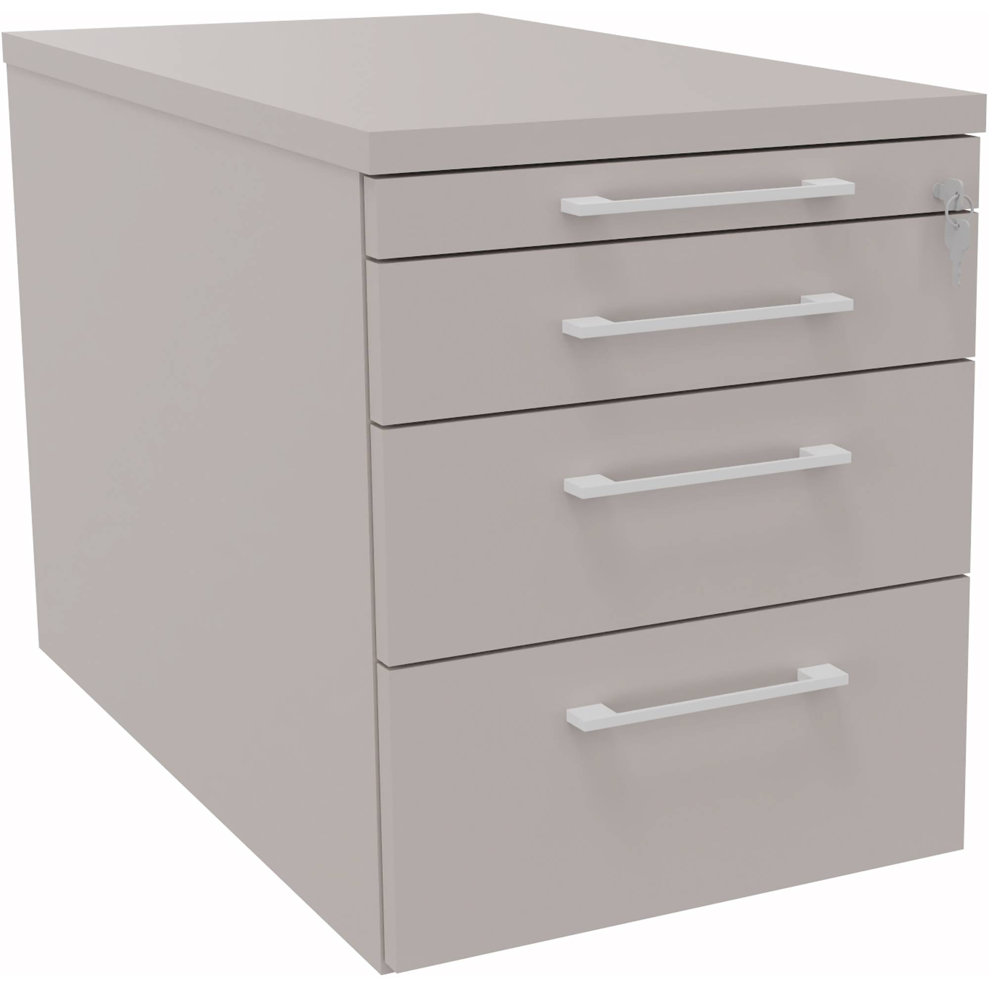 Rollcontainer Teilung 1/2/3/3 B434xT800x540mm Lichtgrau