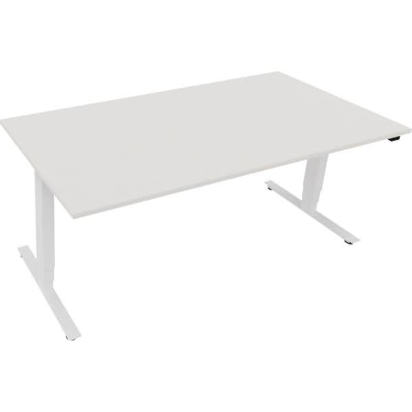 Sitz-/Stehtisch T-Kufe klappbar B1800xT900xH625-1285 weiß/Weiß