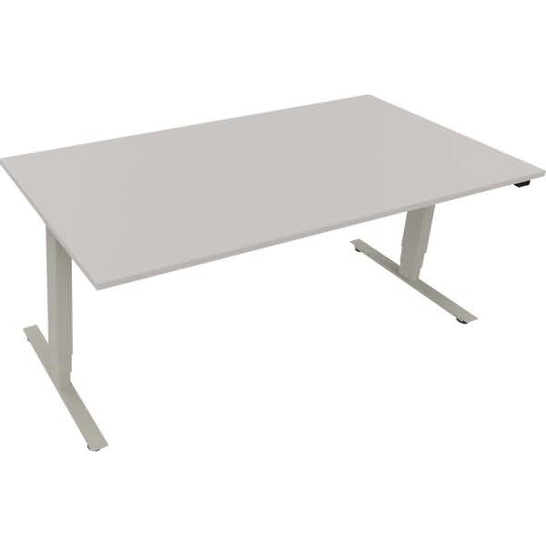 Sitz-/Stehtisch T-Kufe klappbar B1800xT900xH625-1285 silber/Lichtgrau