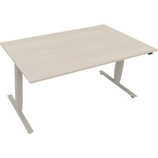 Sitz-/Stehtisch T-Kufe klappbar B1600xT900xH625-1285 silber/Akazie