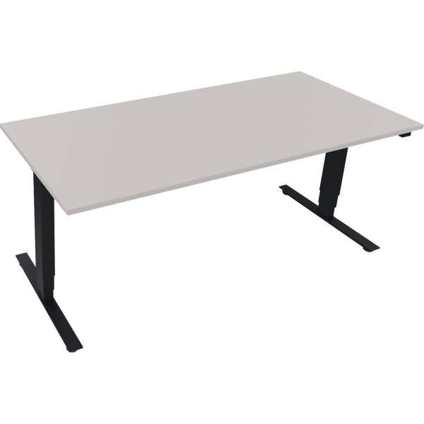 Sitz-/Stehtisch T-Kufe klappbar B1800xT800xH625-1285 anthrazit/Lichtgrau
