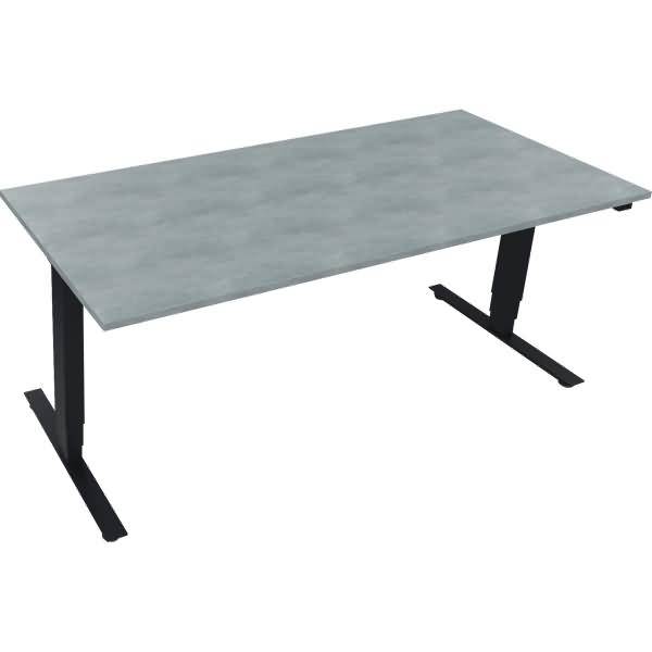 Sitz-/Stehtisch T-Kufe klappbar B1800xT800xH625-1285 anthrazit/Beton