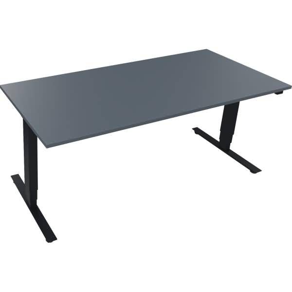 Sitz-/Stehtisch T-Kufe klappbar B1800xT800xH625-1285 anthrazit/Lavagrau
