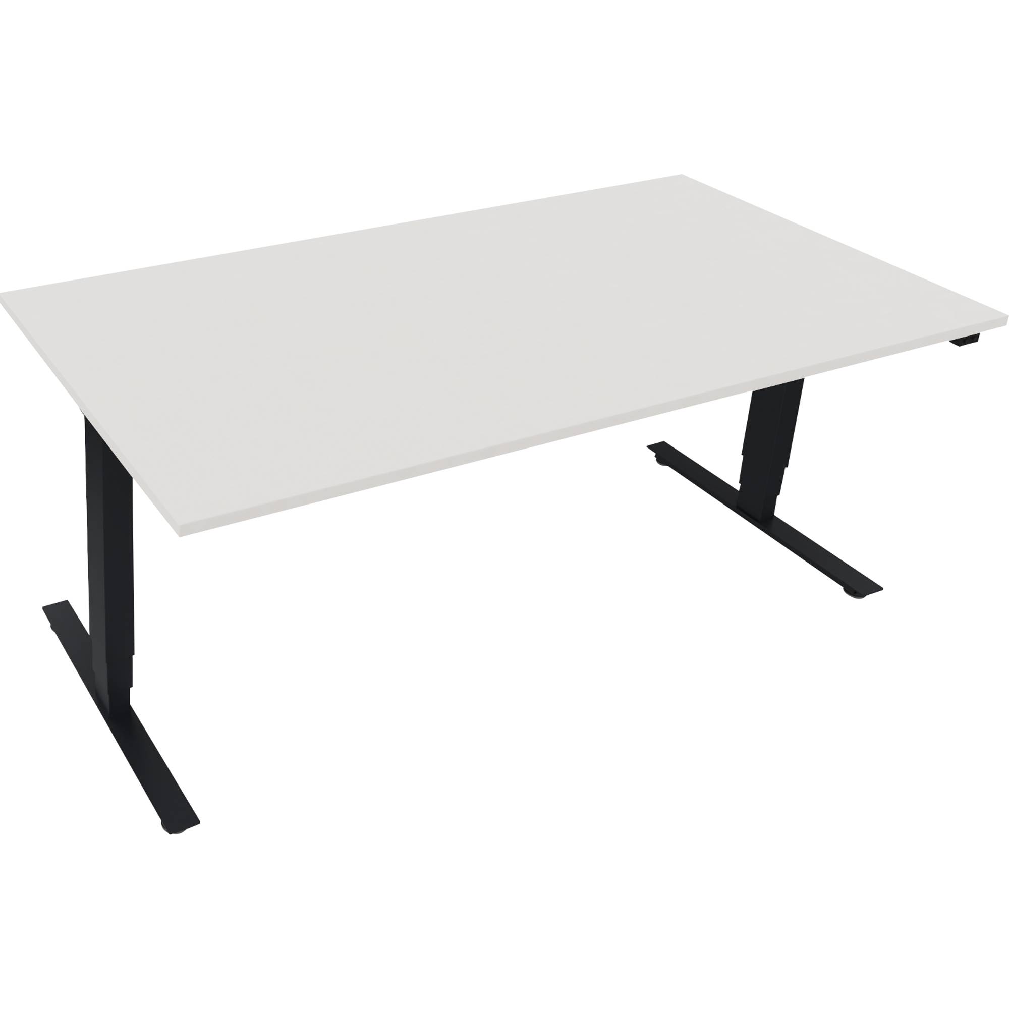 Sitz-/Stehtisch T-Kufe klappbar B1800xT900xH625-1285 an/Weiß