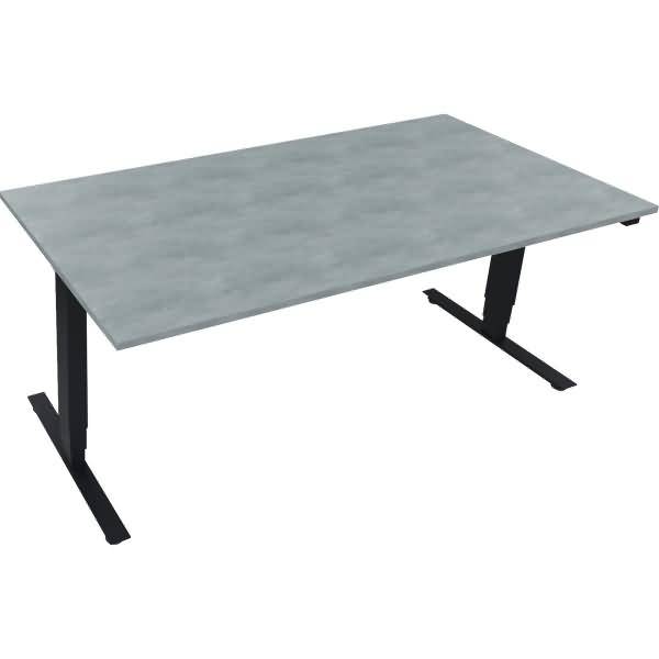 Sitz-/Stehtisch T-Kufe klappbar B1800xT900xH625-1285 anthrazit/Beton