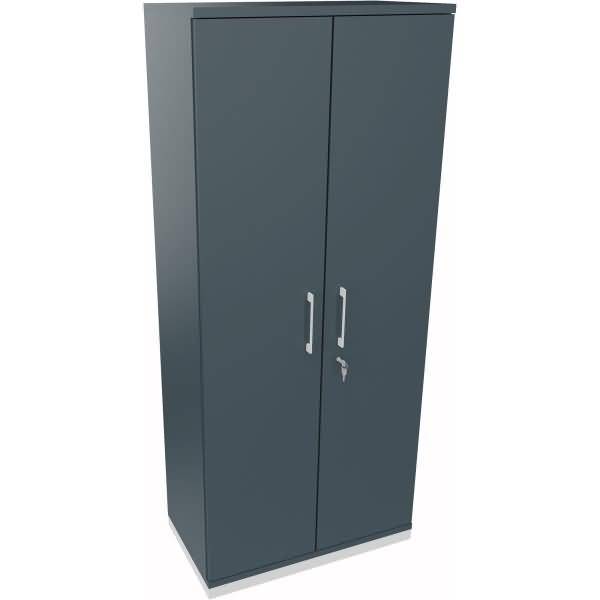 Flügeltürenschrank 5OH B800xT442xH1869 weiß/Lavagrau