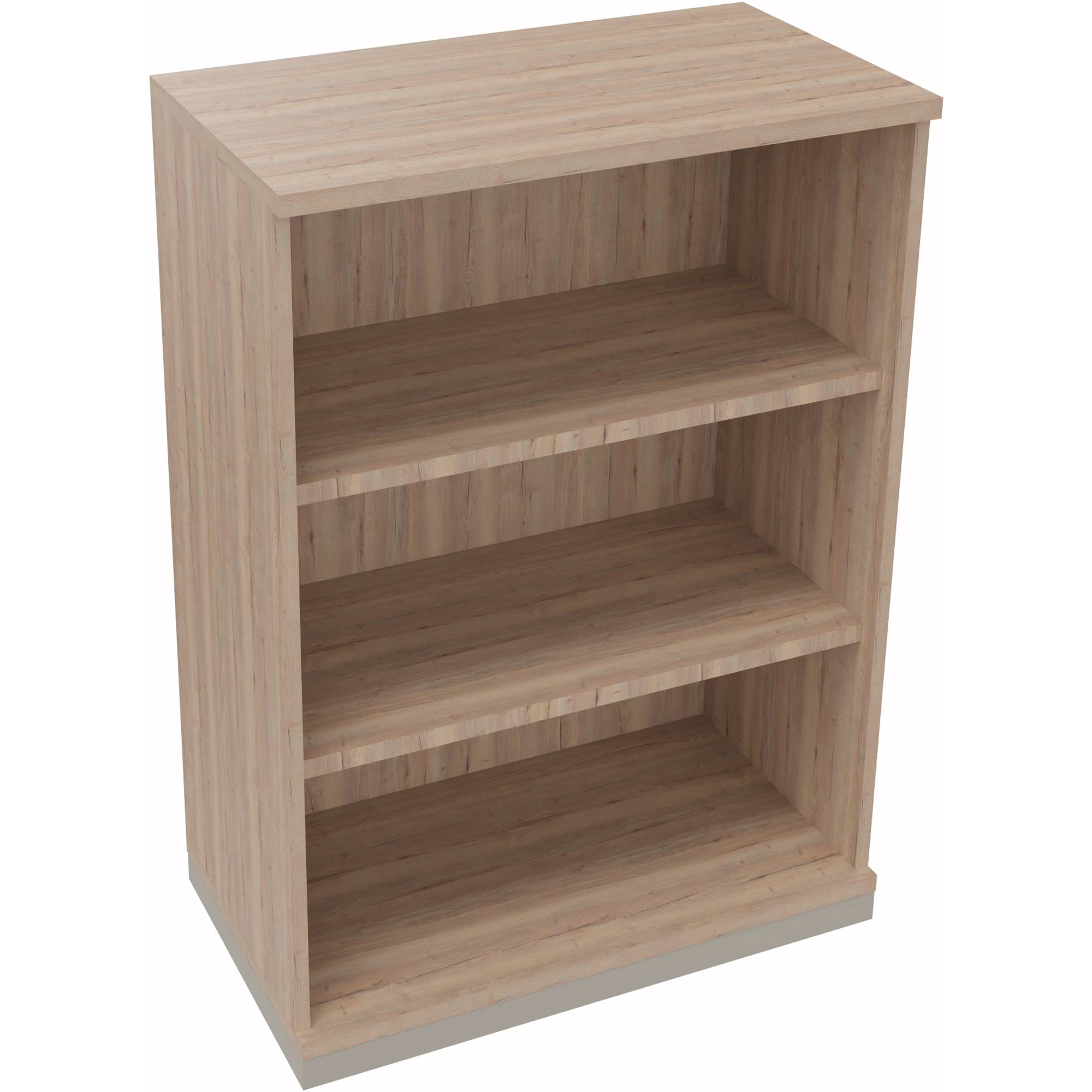 Regal 3OH B800xT442xH1133mm Silberaluminium/Eiche Natur