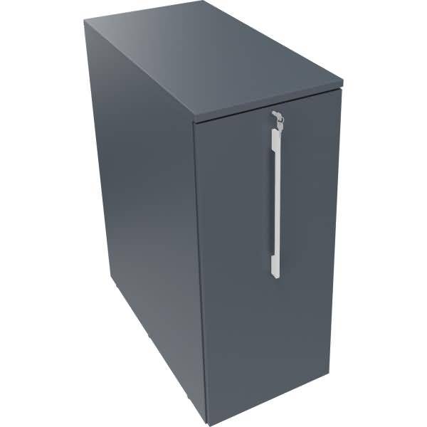 Orgacontainer 3OH violett m. Ausfräsung B463xT900x1115mm Lavagrau