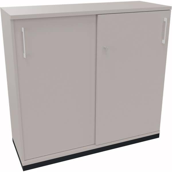 Schiebetürenschrank 3OH B1200xT442xH1133mm anthrazit/Lichtgrau