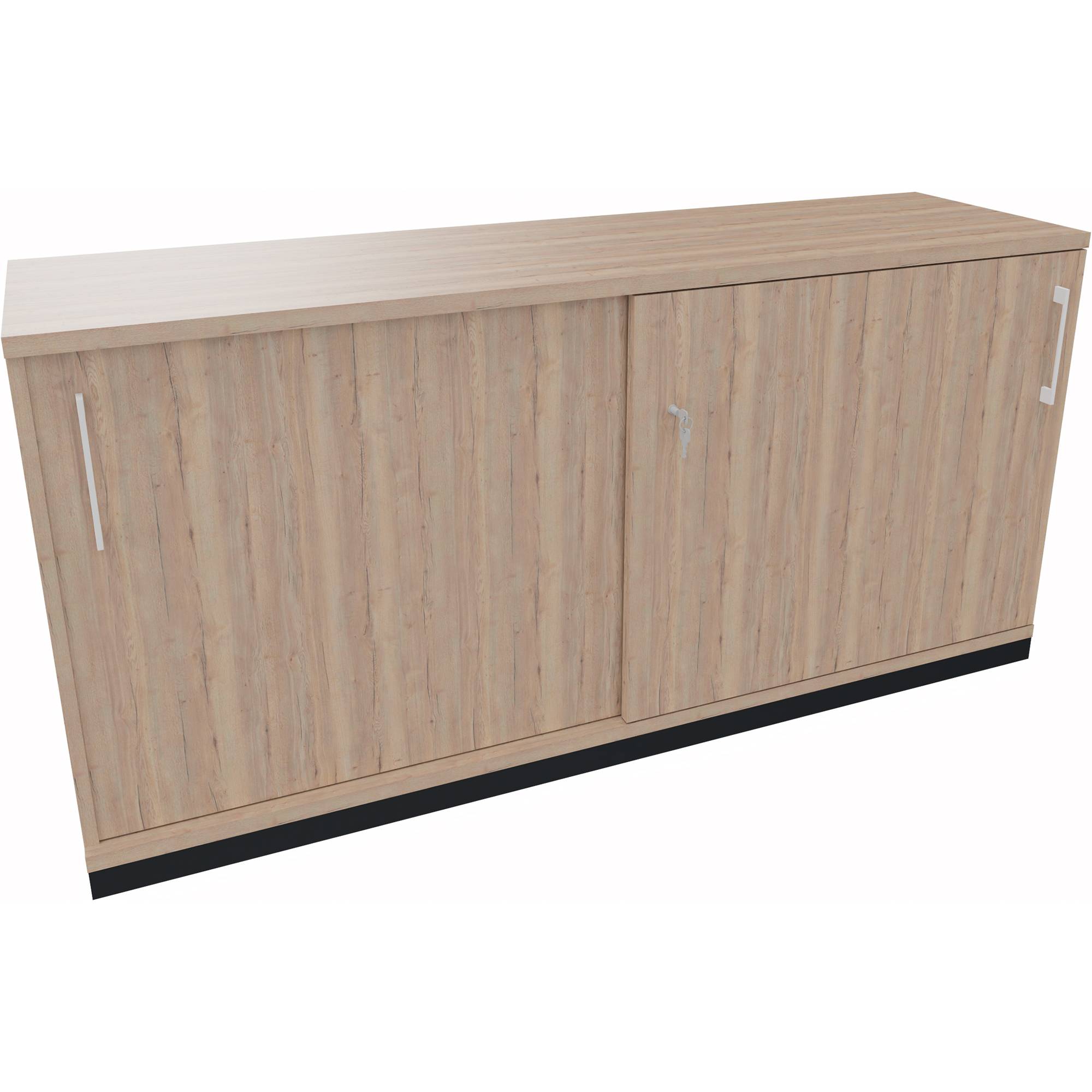 Schiebetürenschrank 2OH B1600xT442xH781mm an/Eiche Nat