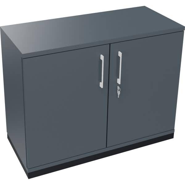 Flügeltürenschrank 2OH B1000xT442xH781 anthrazit/Lavagrau