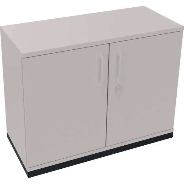 Flügeltürenschrank 2OH B1000xT442xH781 anthrazit/Lichtgrau