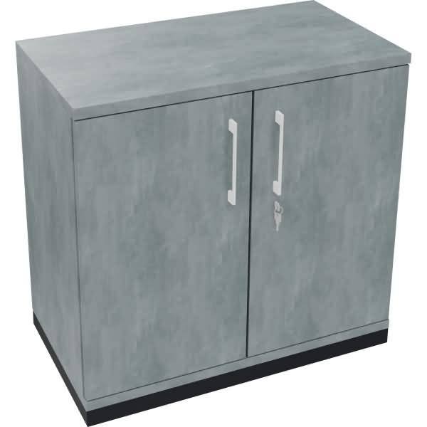 Flügeltürenschrank 2OH B800xT442xH781 anthrazit/Beton