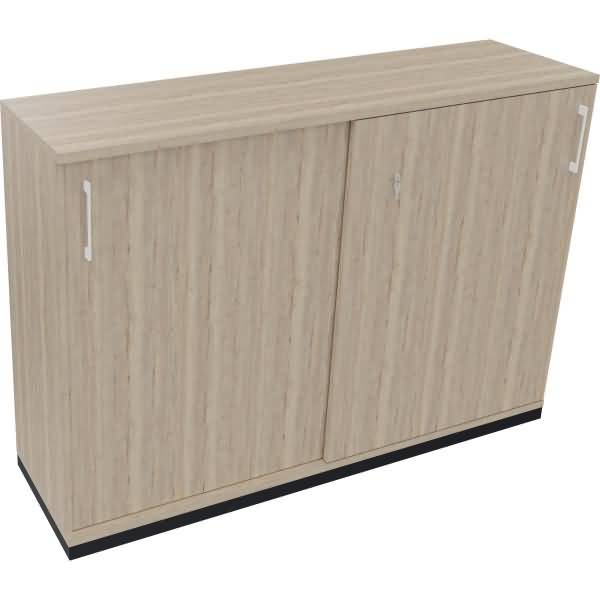 Schiebetürenschrank 3OH B1600xT442xH1133mm anthrazit/Eiche Natur